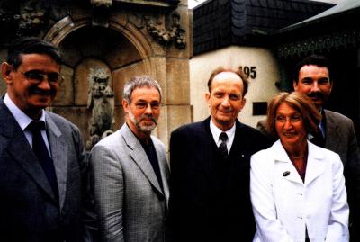Der neue Bundesvorstand von links: Hans-Joachim Oehlschl�ger, Volker Krempel, Dr. Klaus Fehrmann, Waltraud Wiegand-Glebinski und G�nther Bross.